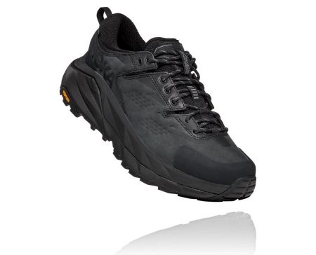 Hoka One One Kaha Low GORE-TEX - Adidasi Alergare Barbati Negrii / Gri | RO-ZqzKJn3